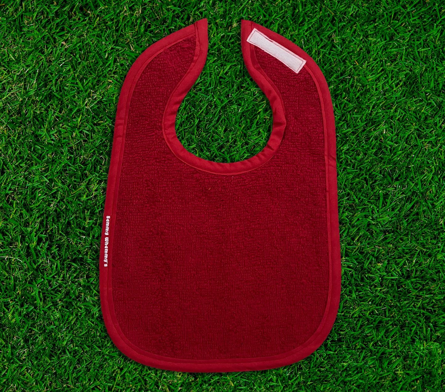 terrycloth bib, terrycloth baby bib, baby bib, terrycloth backed baby bib, natural baby bib, 100% cotton baby bib, cotton bib, velcro baby bib, velcro bib