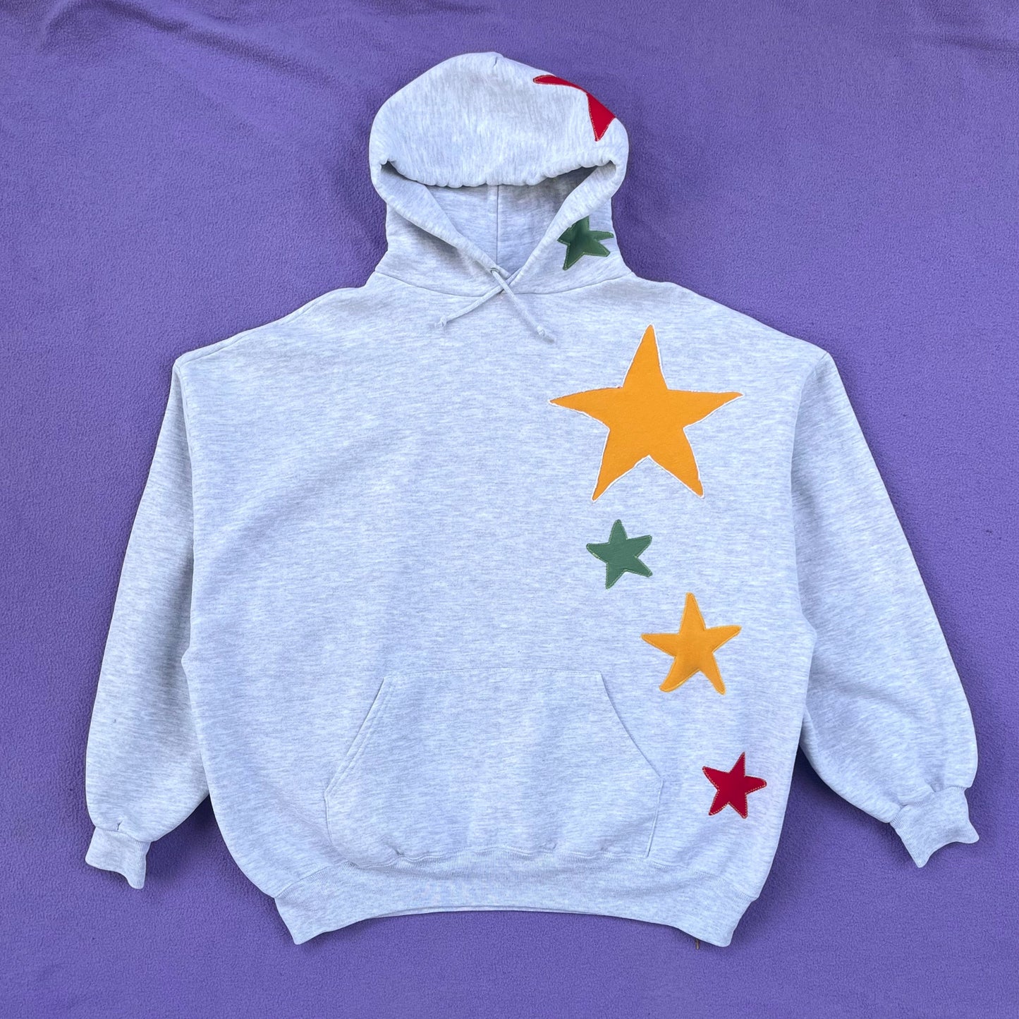 Falling Stars Up-cycled Sweatshirt (Adult Size)