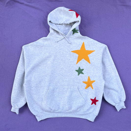Falling Stars Up-cycled Sweatshirt (Adult Size)